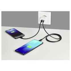 VOLTCRAFT UC-30W001 USB nabíječka, GaN, 1x USB A , 1x USB-C®, 30 W, Rychlé nabíjení, Power Delivery 3.0, bílá