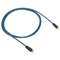 Oehlbach Kabel USB-C USB-C ® zástrčka 0.5 m petrolejová stínění pletivem, pozlacené kontakty D1C9565