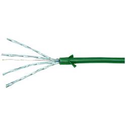 LogiLink CQ9015S RJ45 síťové kabely, propojovací kabely CAT 6A U/FTP 0.30 m zelená extrémně tenký , samozhášecí, flexibilní provedení, fóliové stínění, bez