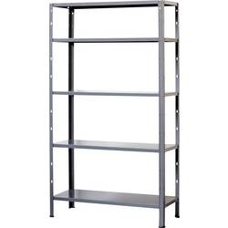 IRONSIDE 140020 skladový regál –- kompletní regál , (š x v x h) 1000 x 2000 x 400 mm, kov, kovová podlaha