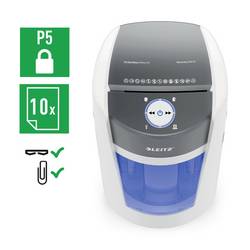 Leitz IQ OptiMax Office P5 skartovačka 10 listů mikrořez 2 x 15 mm P-5 35 l Křížový řez kancelářské sponky, sponky do sešívačky