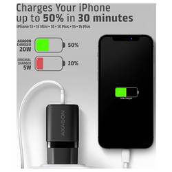 AXAGON USB nabíječka, USB Power Delivery (USB-PD) , USB-C® zásuvka (nabíjení), 20 W, QC 3.0, QC 4+, Quick Charge 4.0, Quick Charge 3.0, Smart IC, Adaptivní