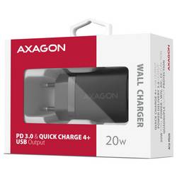 AXAGON USB nabíječka, USB Power Delivery (USB-PD) , USB-C® zásuvka (nabíjení), 20 W, QC 3.0, QC 4+, Quick Charge 4.0, Quick Charge 3.0, Smart IC, Adaptivní