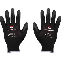 TOOLCRAFT TO-5621547 polyester, polyuretan pracovní rukavice Velikost rukavic: 9 EN 388 CAT II 1 pár