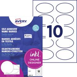 Avery-Zweckform J4882-20 štítek se jménem Kennzeichnungsetiketten (š x v) 85 mm x 50 mm 200 ks