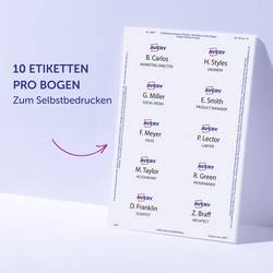 Avery-Zweckform J4882-20 štítek se jménem Kennzeichnungsetiketten (š x v) 85 mm x 50 mm 200 ks
