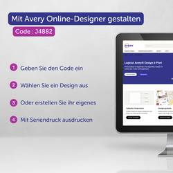 Avery-Zweckform J4882-20 štítek se jménem Kennzeichnungsetiketten (š x v) 85 mm x 50 mm 200 ks