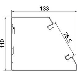 OBO Bettermann 6282700 parapetní lišta (d x š) 2000 mm x 110 mm 1 ks bílá
