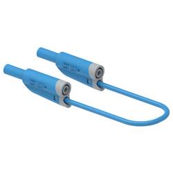 Electro PJP 2711-IEC-CD1-50BL měřicí kabel zásuvkový konektor 4 mm, banánková zástrčka 50 cm modrá 1 ks