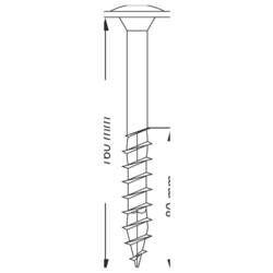 SPAX 0251011001605 talířové šrouby 10 mm 160 mm T-STAR plus ocel 25 ks