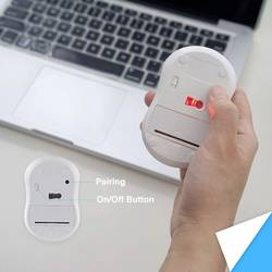 Perixx PERIMICE-802 W optická myš, přenos Bluetooth®, 3 tlačítko, 1000 dpi, bílá