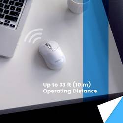 Perixx PERIMICE-802 W optická myš, přenos Bluetooth®, 3 tlačítko, 1000 dpi, bílá