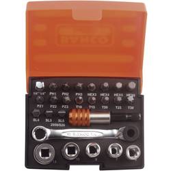 Bahco BAH2058S26 sada nástrčných klíčů, metrický, 1/4 (6,3 mm), 26dílná, 2058/S26