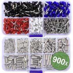 Quadrios 24C532 sada dutinek 0.5 mm², 0.75 mm², 1 mm², 1.5 mm², 2.5 mm², 4.0 mm², 6.0 mm² částečná izolace modrá 900 ks
