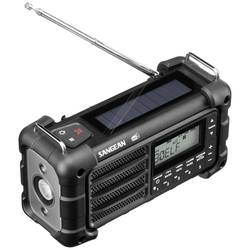 Sangean MMR-99 DAB+ Black A500481 outdoorové rádio, DAB+, DAB, FM, nouzové rádio, Bluetooth, Solární panel, voděodolné, prachotěsné, černá