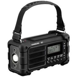 Sangean MMR-99 DAB+ Black A500481 outdoorové rádio, DAB+, DAB, FM, nouzové rádio, Bluetooth, Solární panel, voděodolné, prachotěsné, černá
