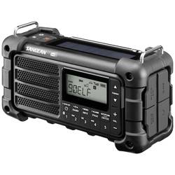 Sangean MMR-99 DAB+ Black A500481 outdoorové rádio, DAB+, DAB, FM, nouzové rádio, Bluetooth, Solární panel, voděodolné, prachotěsné, černá