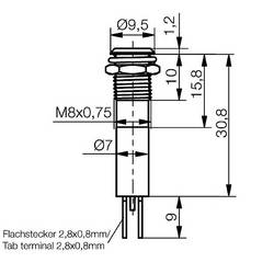 Signal Construct SMCP08221 indikační LED zelená 7 V/DC Tray