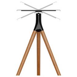 Reflecta Projector Stand Elegant BW schwarz / Walnuss Podlahový stojan naklápěcí, nakláněcí, otočný