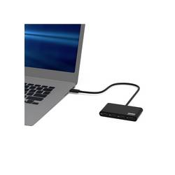PORT Designs 900147 USB Hub 5 portů USB-C® USB 3.2 Gen1 5 GBit/s s konektorem USB C černá 900147