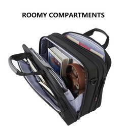 KROSER brašna na notebooky Laptop Briefcase 17.3 Messenger Bag, max. 43,9 cm (17,3) , černá