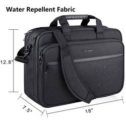 KROSER brašna na notebooky Laptop Briefcase 17.3 Messenger Bag, max. 43,9 cm (17,3) , černá