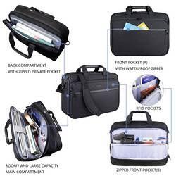 KROSER brašna na notebooky Laptop Briefcase 17.3 Messenger Bag, max. 43,9 cm (17,3) , černá