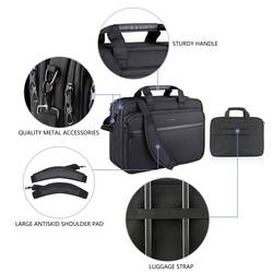 KROSER brašna na notebooky Laptop Briefcase 17.3 Messenger Bag, max. 43,9 cm (17,3) , černá