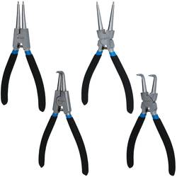 Brilliant Tools BT067000 kleště na pojistné kroužky, sada Vhodné pro (kleště na pojistné kroužky) vnější a vnitřní kroužky Tvar hrotu rovný/zahnutý o 90°