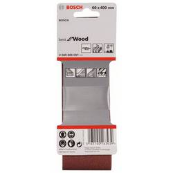 Bosch Accessories 2608606007 sada brusného pásu Zrnitost 60, 80, 100 (d x š) 400 mm x 60 mm 1 sada