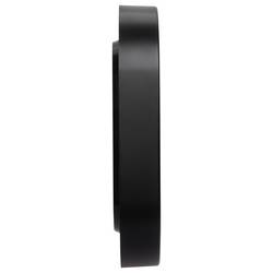 TFA Dostmann 60.3076.01 Quartz nástěnné hodiny 27.9 cm x 4.9 cm x 27.9 cm , černá, tiché hodiny (bez tikání)