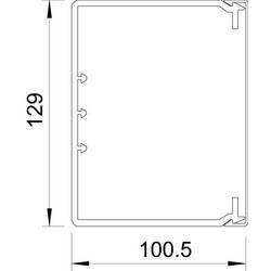 OBO Bettermann 6026281 kabelová lišta držák kabelů (d x š x v) 2000 x 130 x 100 mm 4 ks šedá