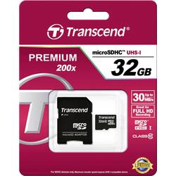 Transcend Premium paměťová karta microSDHC Industrial 32 GB Class 10, UHS-I vč. SD adaptéru