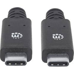 Manhattan USB kabel USB 3.2 Gen1 USB-C ® zástrčka 2.00 m černá 354905