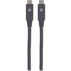 Manhattan USB kabel USB 3.2 Gen1 USB-C ® zástrčka 2.00 m černá 354905