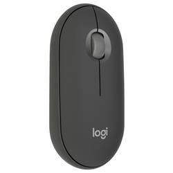 Logitech Pebble Mouse 2 M350s optická myš, přenos Bluetooth®, 3 tlačítko, 400 dpi, 4000 dpi, grafit