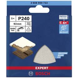 Bosch Accessories EXPERT M480 2608900722 brusná síť pro delta brusky bez otvorů Zrnitost 240 (d x š) 93 mm x 93 mm 5 ks