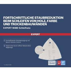 Bosch Accessories EXPERT M480 2608900722 brusná síť pro delta brusky bez otvorů Zrnitost 240 (d x š) 93 mm x 93 mm 5 ks