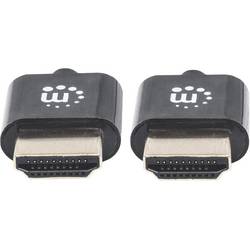 Manhattan HDMI kabel Zástrčka HDMI-A, Zástrčka HDMI-A 0.50 m černá 394406 4K UHD, Audio Return Channel HDMI kabel