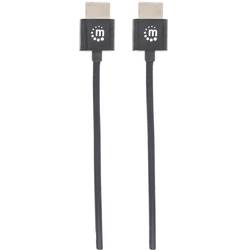 Manhattan HDMI kabel Zástrčka HDMI-A, Zástrčka HDMI-A 0.50 m černá 394406 4K UHD, Audio Return Channel HDMI kabel