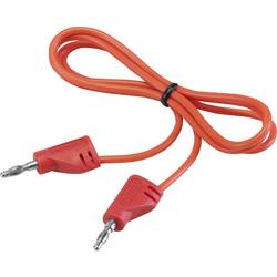 VOLTCRAFT MSB-200 měřicí kabel lamelová zástrčka 2 mm lamelová zástrčka 2 mm 0.60 m červená 1 ks