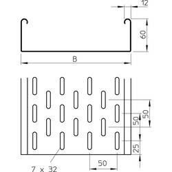 OBO Bettermann 6055613 kabelový žlab (d x š x v) 3 m x 300.00 mm x 60.00 mm 3 m