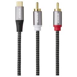 SpeaKa Professional USB kabel 2.00 m černá/šedá SP-14353908