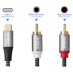 SpeaKa Professional USB kabel 2.00 m černá/šedá SP-14353908