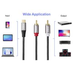 SpeaKa Professional USB kabel 2.00 m černá/šedá SP-14353908