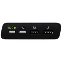 Green Cell GC PowerPlay Ultra powerbanka Li-Pol, 26800 mAh, Quick Charge 3.0, Dodávka energie, USB-C®, USB-A, černá, Indikátor stavu, Možnost současného