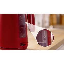 Bosch 1,7L MyMoment, rot rychlovarná konvice, ochrana proti přehřátí, červená, TWK2M164