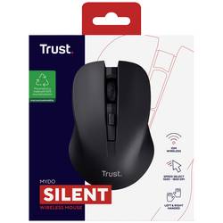 Trust MYDO SILENT optická myš, přenos bezdrátový, 4 tlačítko, 1800 dpi, černá