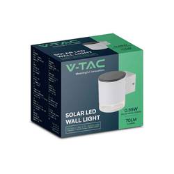 V-TAC VT-1139 23013 venkovní solární nástěnné osvětlení 0.55 W Barvy světla (LED svítidlo): teplá bílá