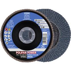 PFERD TOOLS 67784125 Z Sg Power Steelox vějířovitý brusný kotouč Průměr 125 mm Ø otvoru 22.23 mm Zrnitost 40 10 ks